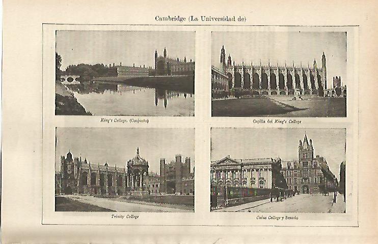 LAMINA ESPASA 14773: Universidad de Cambridge Inglaterra