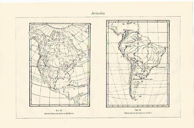LAMINA ESPASA 10925: Lineas aereas en America