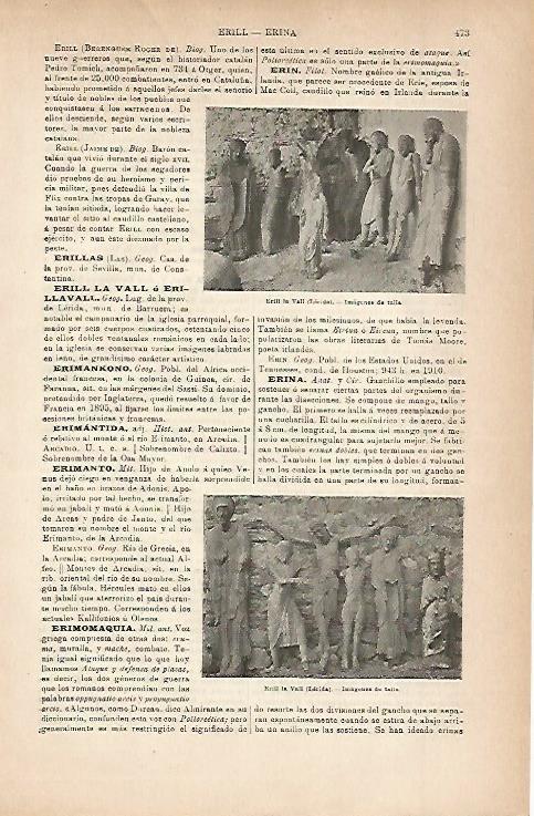 LAMINA ESPASA 18830: Erill la Vall Lleida