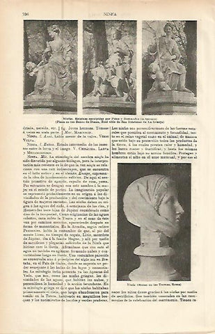 LAMINA ESPASA 9482: Esculturas representando a ninfas