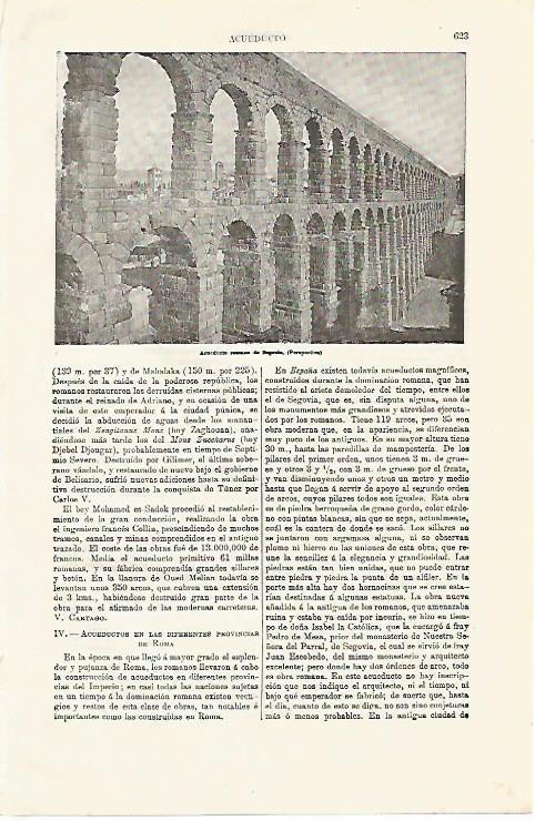 LAMINA ESPASA 8088: Acueducto de Segovia