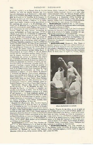 LAMINA ESPASA 19160: A. Bartolome en su estudio
