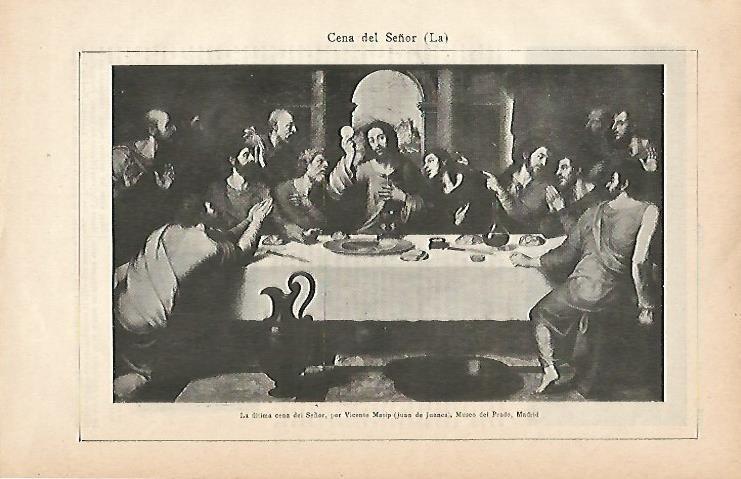 LAMINA ESPASA 2932: La ultima cena con el Señor por Vicente Masip