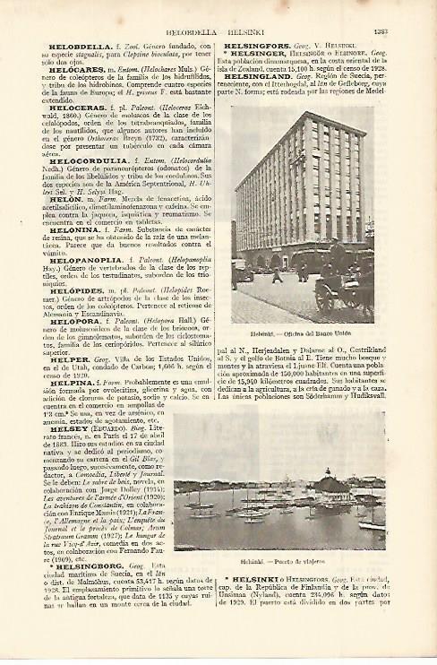 LAMINA ESPASA 11414: Vistas de Helsinki Finlandia