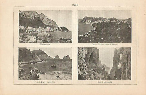LAMINA ESPASA 4266: Vistas de Capri