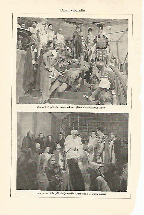 LAMINA ESPASA 21948: Escenas de Quo Vadis? 
