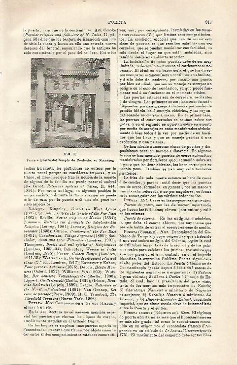LAMINA ESPASA 23095: Tercera puerta del templo de Confuncio en Shantung China