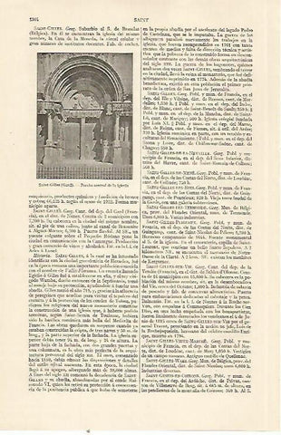 LAMINA ESPASA 22962: Iglesia de Saint Gilles