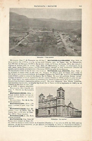 LAMINA ESPASA 1170: Vista general de Matagalpa Nicaragua