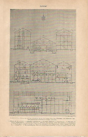 LAMINA ESPASA 7195: Fabrica de Azucarera Alavesa en  Vitoria