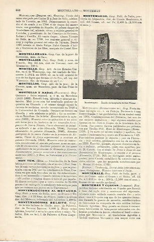 LAMINA ESPASA 8632: Iglesia de San Victor en Montemagno Italia