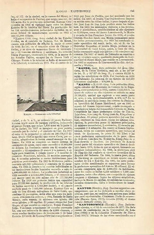 LAMINA ESPASA 9256: Monumento a la Libertad de Kansas Estados Unidos