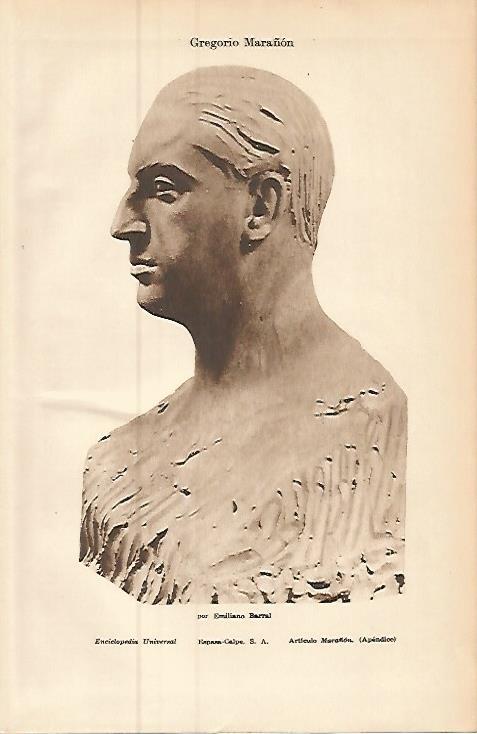 LAMINA ESPASA 9370: Gregorio Marañon por E. Barral