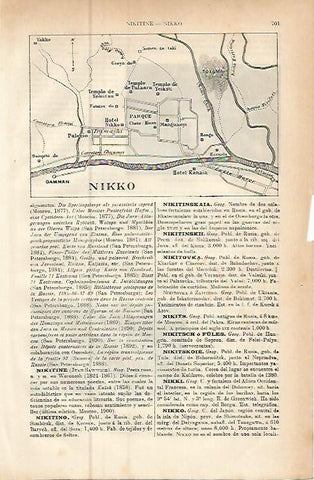 LAMINA ESPASA 9470: Plano de Nikko Japon