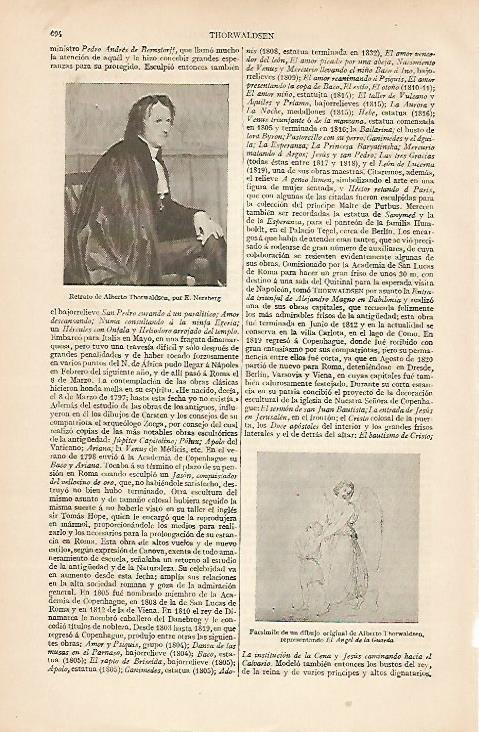 LAMINA ESPASA 8368: Retrato de Albert Thorwaldsen
