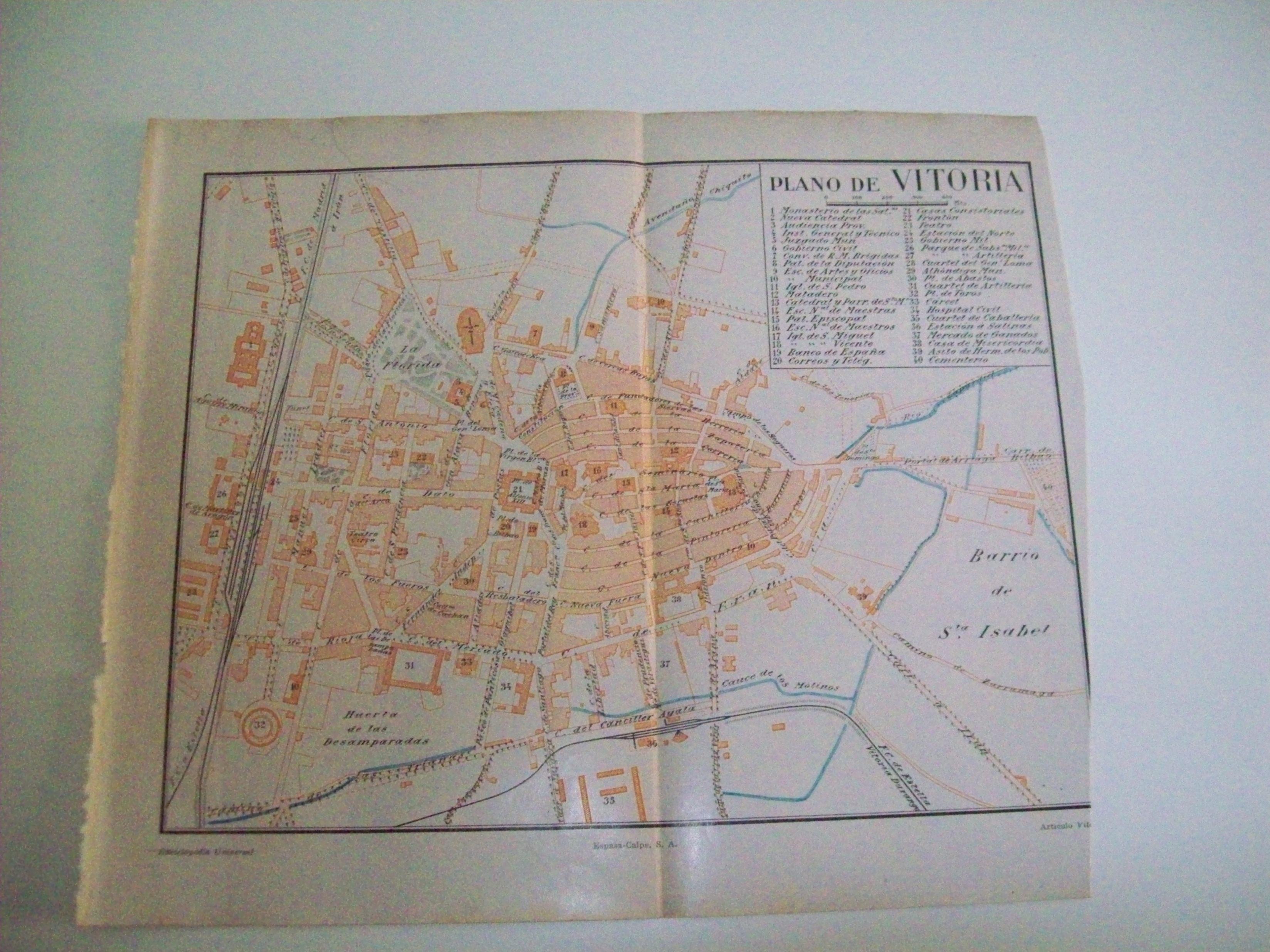 LAMINA ESPASA 4130: Plano de Vitoria