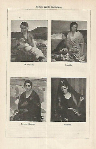 LAMINA ESPASA 17637: Retratos por Anselmo Miguel Nieto