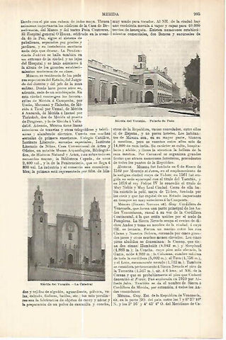 LAMINA ESPASA 17843: Palacio de Peon en Merida del Yucatan Mejico