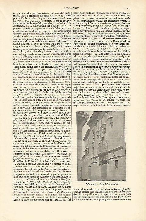 LAMINA ESPASA 18158: Casa de las Muertes en Salamanca