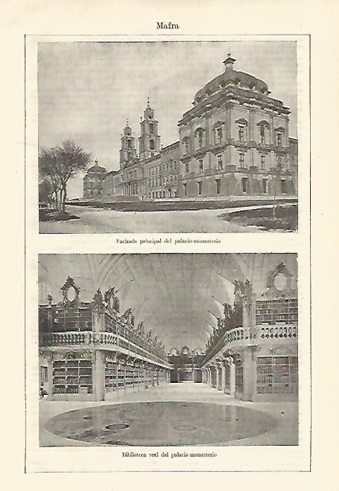 LAMINA ESPASA 18486: Palacio Monasterio de Mafra Portugal