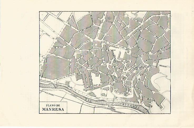LAMINA ESPASA 18640: Plano de Manresa