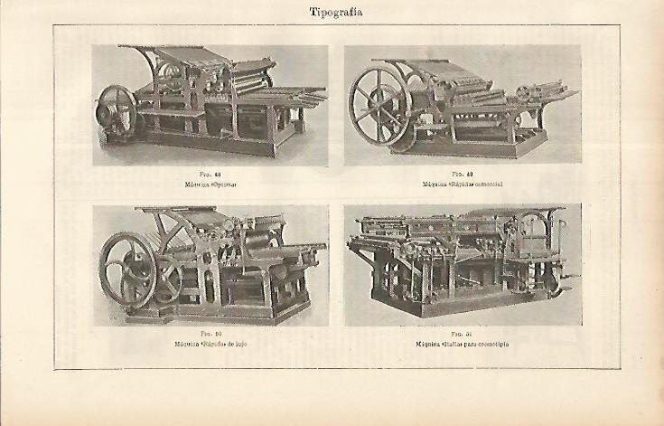 LAMINA ESPASA 8500: Maquinaria para tipografia