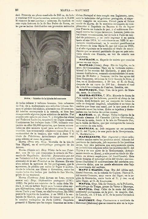 LAMINA ESPASA 18485: Convento de Mafra Portugal