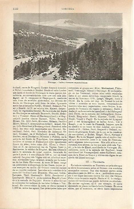 LAMINA ESPASA 9560: Valle en Noruega