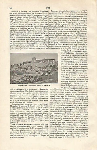 LAMINA ESPASA 20657: Templo de Mercurio en Puy de Dome