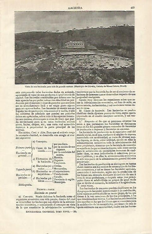 LAMINA ESPASA 21530: Hacienda en Oliveira Brasil