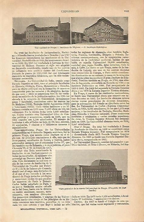 LAMINA ESPASA 12142: Universidad de Praga