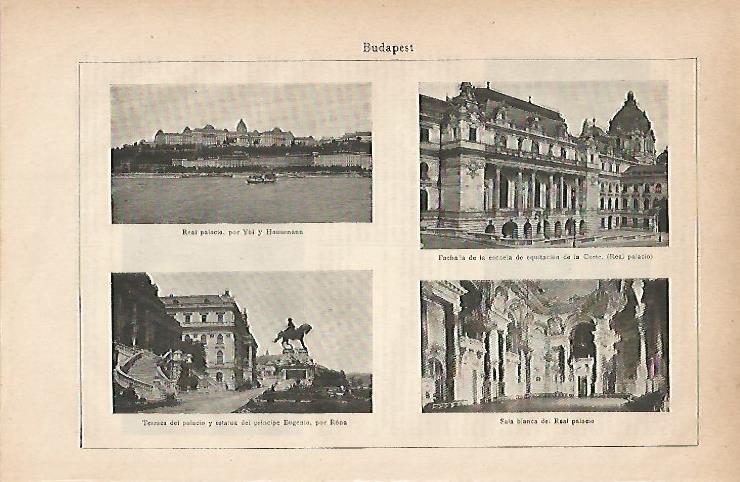 LAMINA ESPASA 11846: Vistas de Budapest Hungria