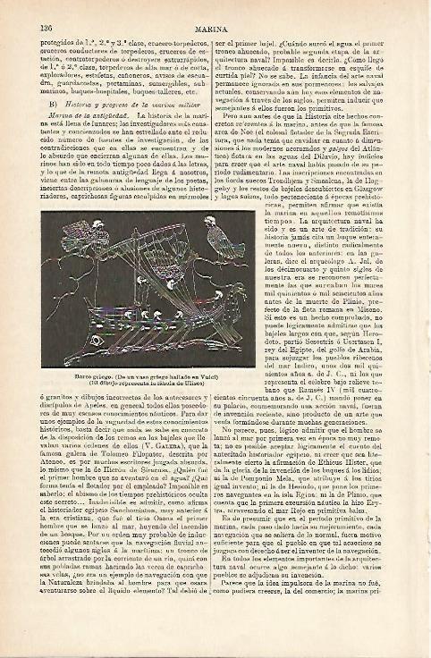 LAMINA ESPASA 1087: Barco griego