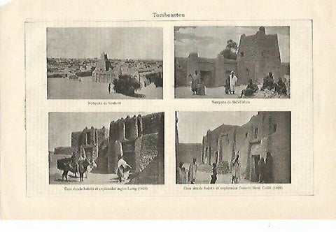 LAMINA ESPASA 1293: Vistas de Tomboctou Mali