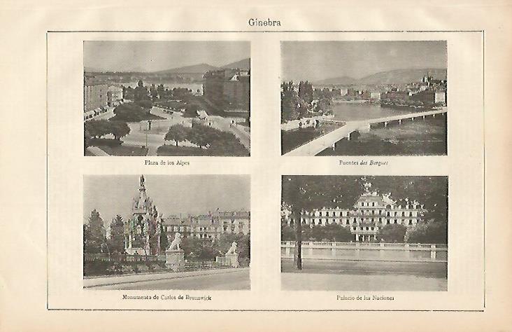LAMINA ESPASA 2090: Lugares de Ginebra Suiza