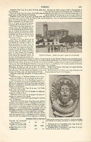 LAMINA ESPASA 6675: Iglesia de Robledo de Chavela Madrid