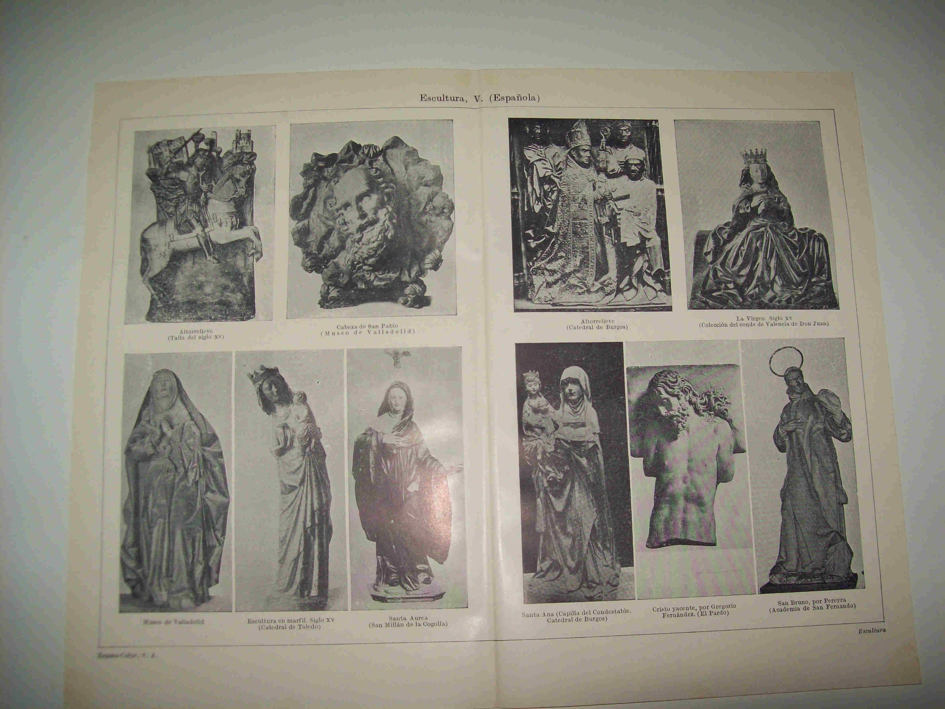 LAMINA ESPASA 16660: Escultura española