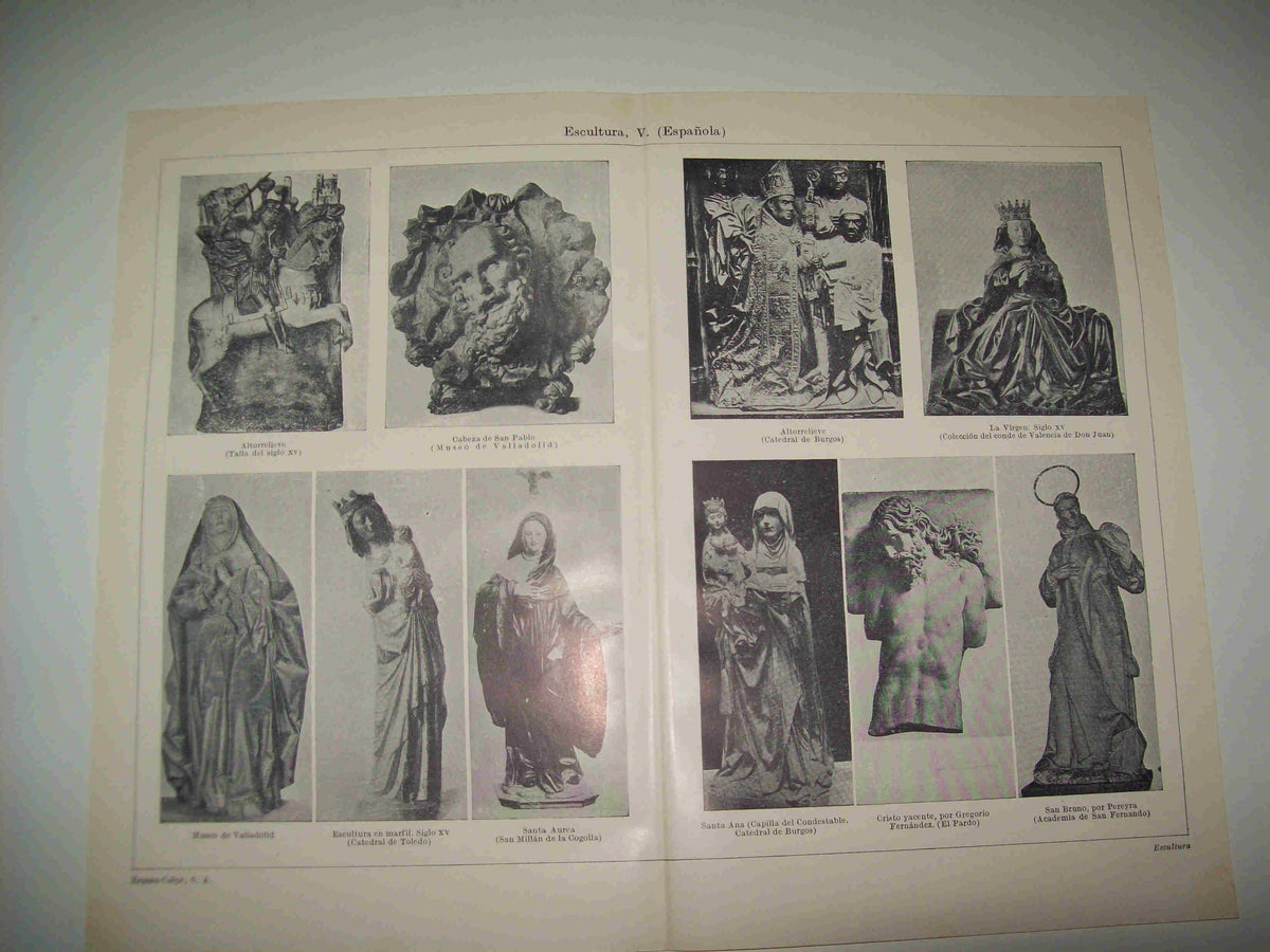LAMINA ESPASA 16660: Escultura española