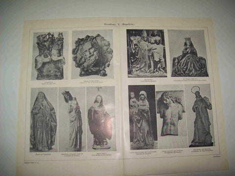 LAMINA ESPASA 16660: Escultura española