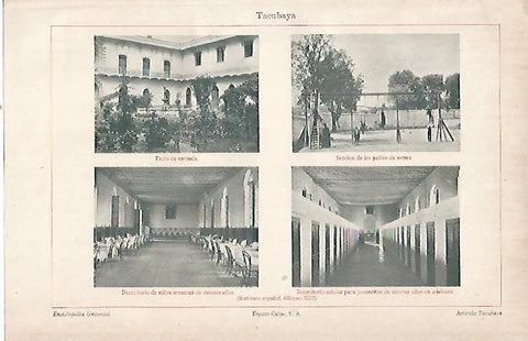 LAMINA ESPASA 22652: Instituto Español Alfonso XIII en Tacubaya