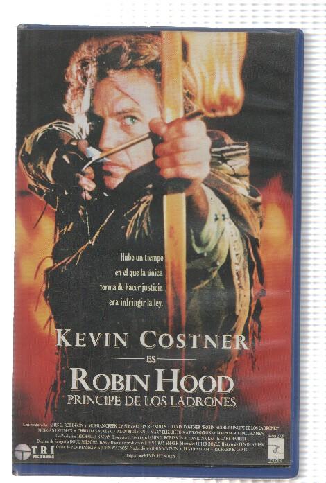 VHS-Cine: ROBIN HOOD, el principe de los ladrones - Kevin Costner (Tripictures 1991)