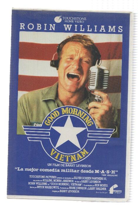 VHS-Cine: GOOD MORNING VIETNAM - Robin Williams (Fimayer 1989)