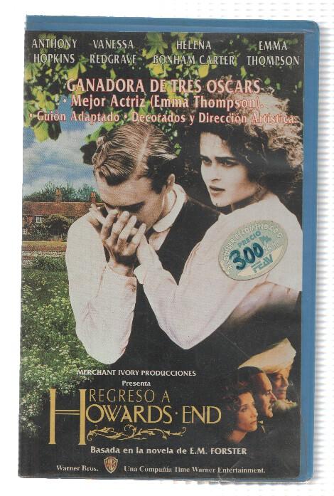 VHS-Cine: REGRESO A HOWARDS END - Anthony Hopkins, Vanessa Redgrave (Warner 1993)