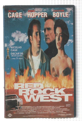 VHS-Cine: RED ROCK WEST - Nicolas Cage, Dennis Hopper (Lauren 1996)