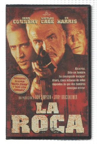 VHS-Cine: LA ROCA - Sean Connery, Nicholas Cage, Ed Harris (Hollywood Pictures 1996)