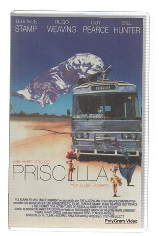 VHS-Cine: Las Aventuras de PRISCILLA, Reina del Desierto - Terence Stamp, Hugo Weaving (PolyGram 1995)