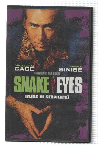 VHS-Cine: SNAKE EYES - Nicolas Cage, Gary Sinise (Touchstone 1999)