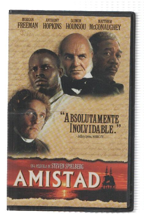 VHS-Cine: AMISTAD - Morgan Freeman, Anthony Hopkins (Dreamworks 1998)