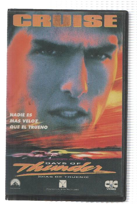 VHS-Cine: DIAS DE TRUENO / Days of Thunder - Tom Cruise (CIC 1991)