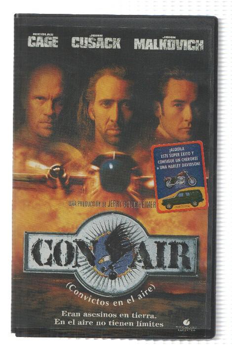 VHS-Cine: CON AIR - Nicolas Cage, John Malkovich (Touchstone 1997)